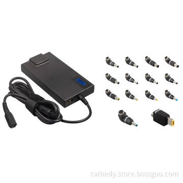 90W 14 tips super slim Universal ac/ dc Adapter with USB output 5V 2A,fast delivery